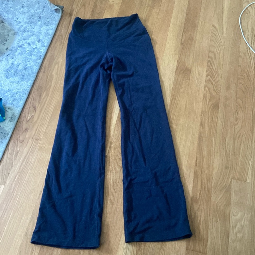 Navy Blue Flare Leggings